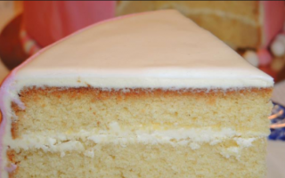 Бисквитный торт с масляным кремом